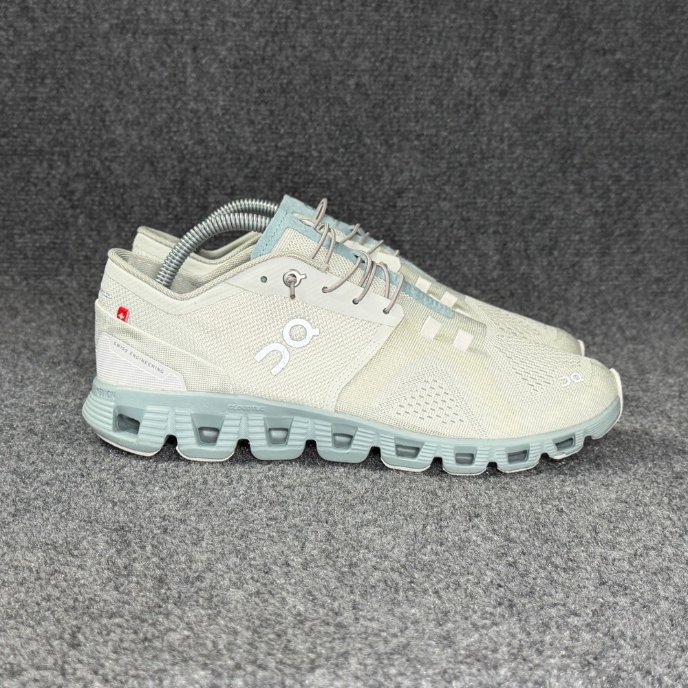 On Running Cloud X Shoes Women's 10 Aloe Surf Athletic Run Training Sneakers